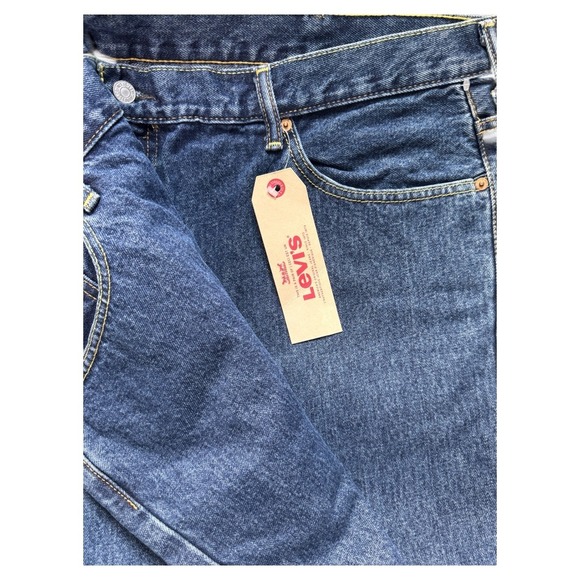 Levi's 550 Relaxed Fit Tapered Leg Jeans Men's 46x30 Big & Tall Dark Wash NEW - Picture 3 of 3